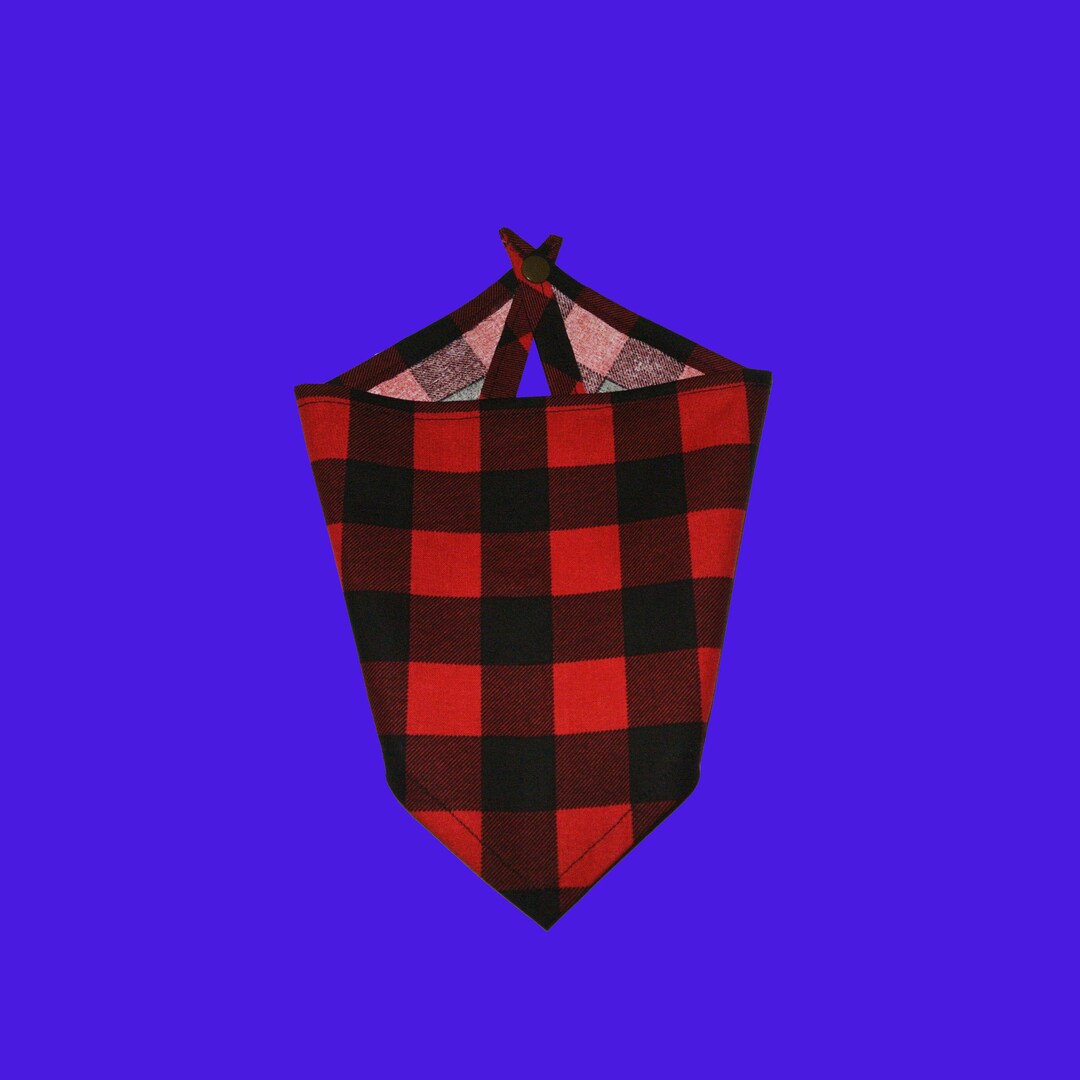 SEASONAL Plaid Bandana / Buffalo Plaid / Cotton Plaid Bandana Etsy