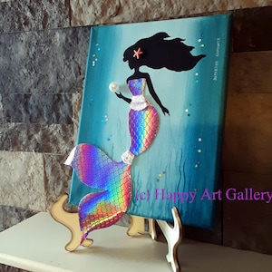 Zeemeermin decor Zeemeermin staart Zeemeermin geschenken zeemeermin kunst kwekerij decor meisje kwekerij muur kunst strand decor nautische decor nautische geschenken