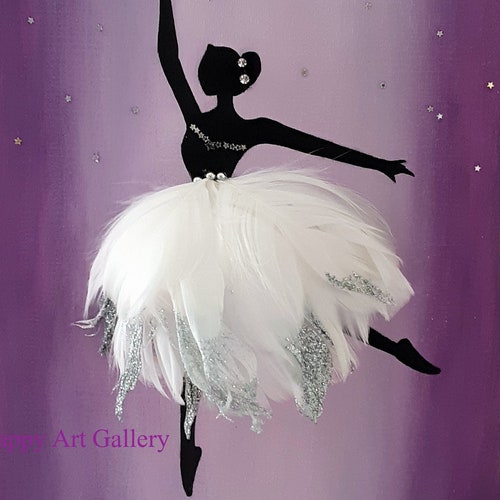 Elegant Ballerina Wall Art Girl Room Decor Girl Birthday Gift - Etsy