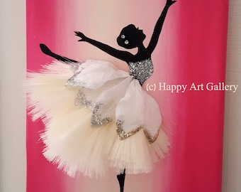 Dazzling Ballerina wall art kids room decor ballet recital gift girl nursery decor dancer gifts little ballerina ballet gift baby girl gift