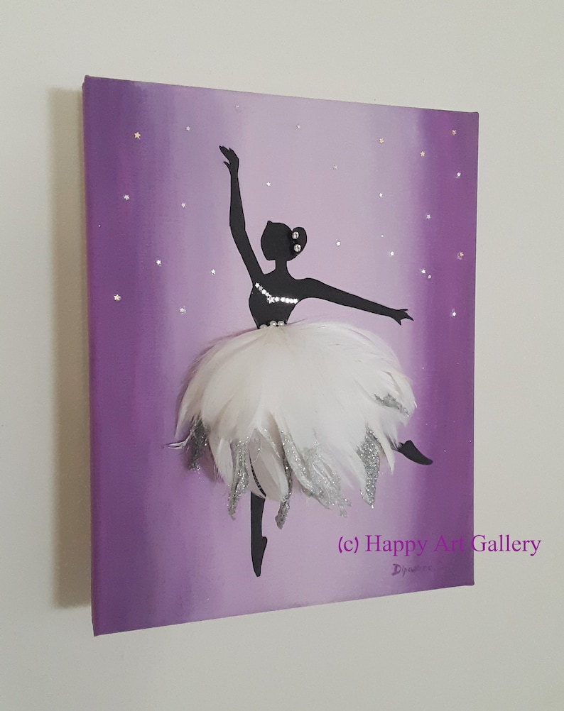 Swan Ballerina Art Ballerina Decor Girl Nursery Decor Etsy Canada