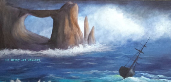 Verloren Am Meer Nautische Wand Dekor Buro Dekor Nautische Etsy