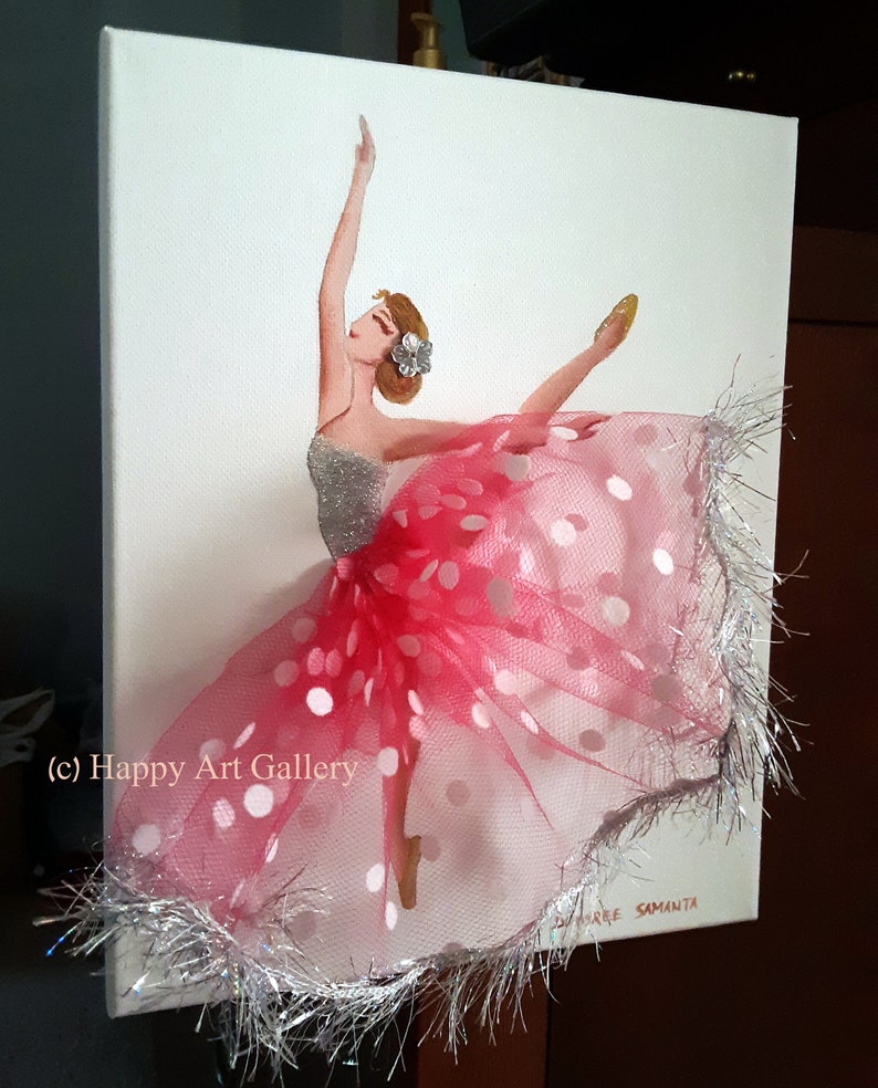 Pink Ballerina Wall Art Ballerina Birthday Ballerina Tutu Etsy