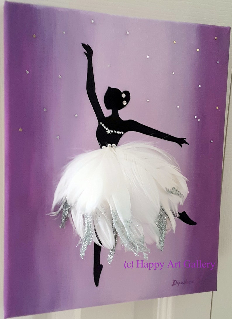 Swan Ballerina Art Ballerina Decor Girl Nursery Decor Etsy Canada