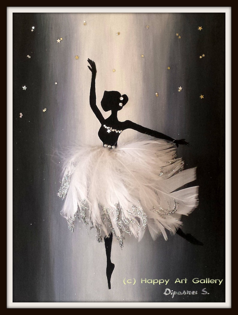Charming Ballerina Baby Girl Nursery Decor Ballerina Wall Art Etsy