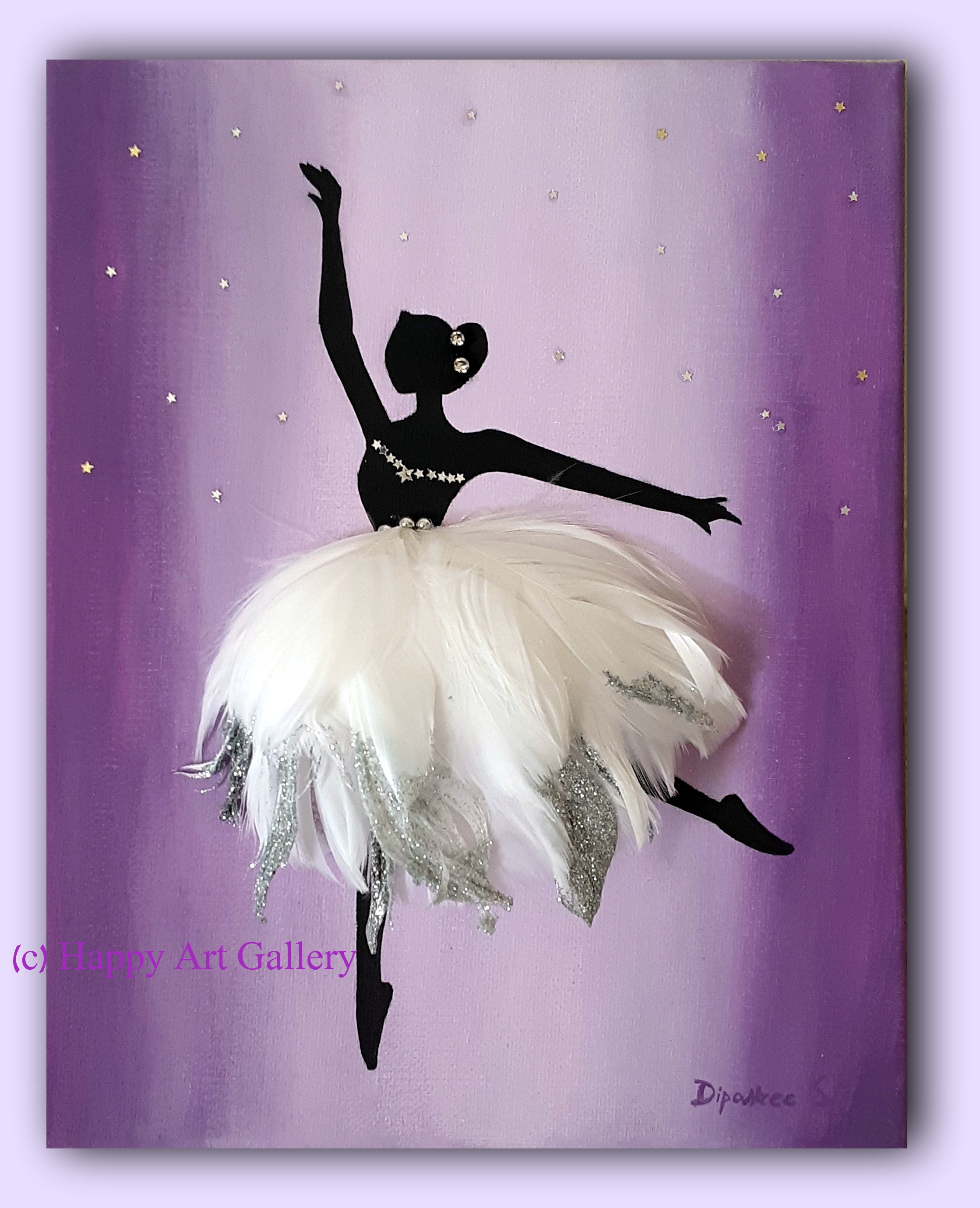 Swan Ballerina Art Ballerina Decor Girl Nursery Decor - Etsy