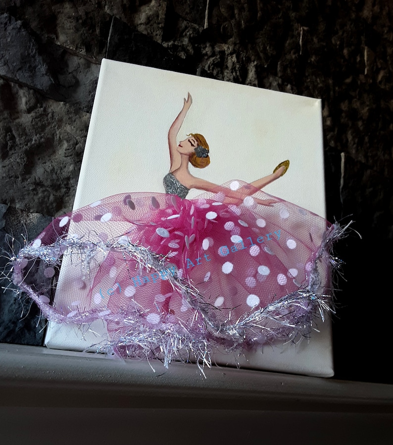 Pink Ballerina Wall Art Ballerina Birthday Ballerina Tutu Etsy