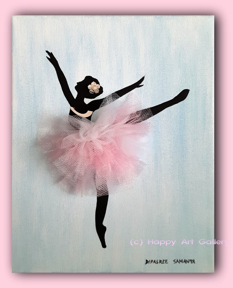 Little Ballerina Girl Nursery Decor Ballerina Wall Art Etsy