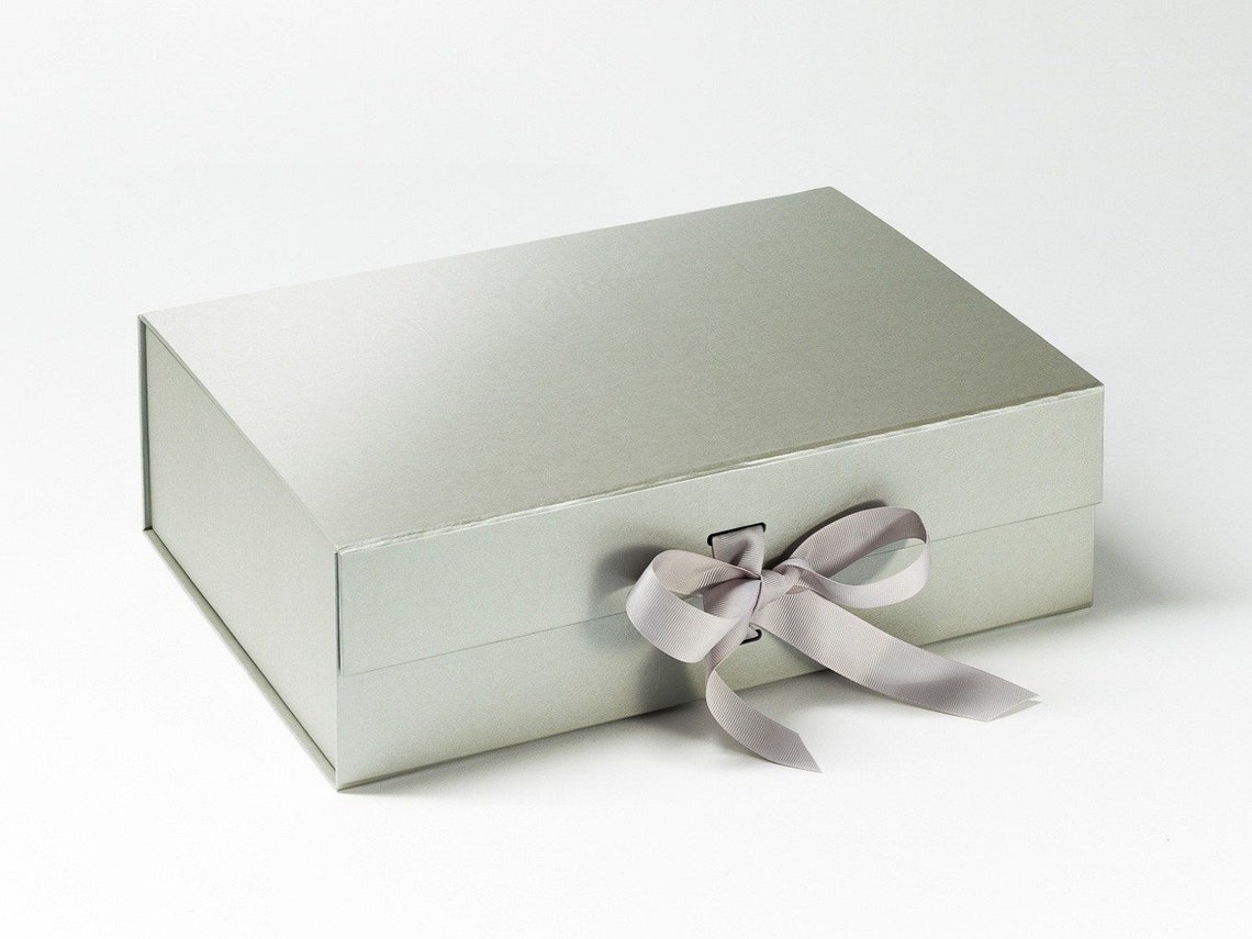 Personalised Gift Boxes with grosgrain ribbon 33cm Etsy