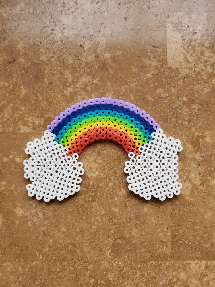 Red Rainbow Friends Perler Charm Perler Bead Pattern