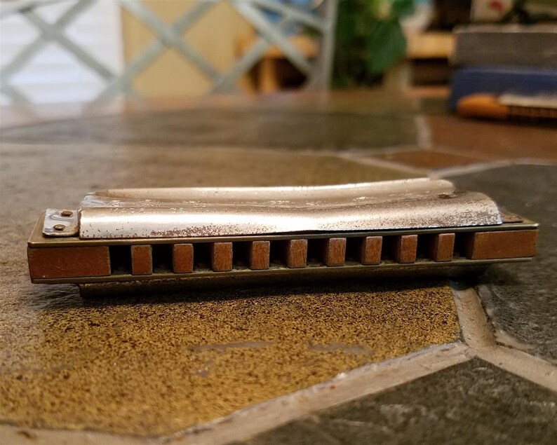 Vintage Marine Band Harmonica No. 1896 made by M. Hohner Etsy