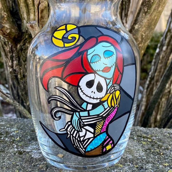 Nightmare Before Chrirstmas Stained Glass Etsy
