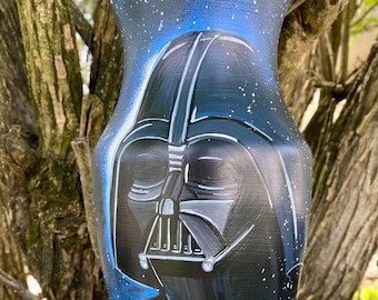 Jarrón de cristal con temática de Darth Vader inspirado en Star Wars