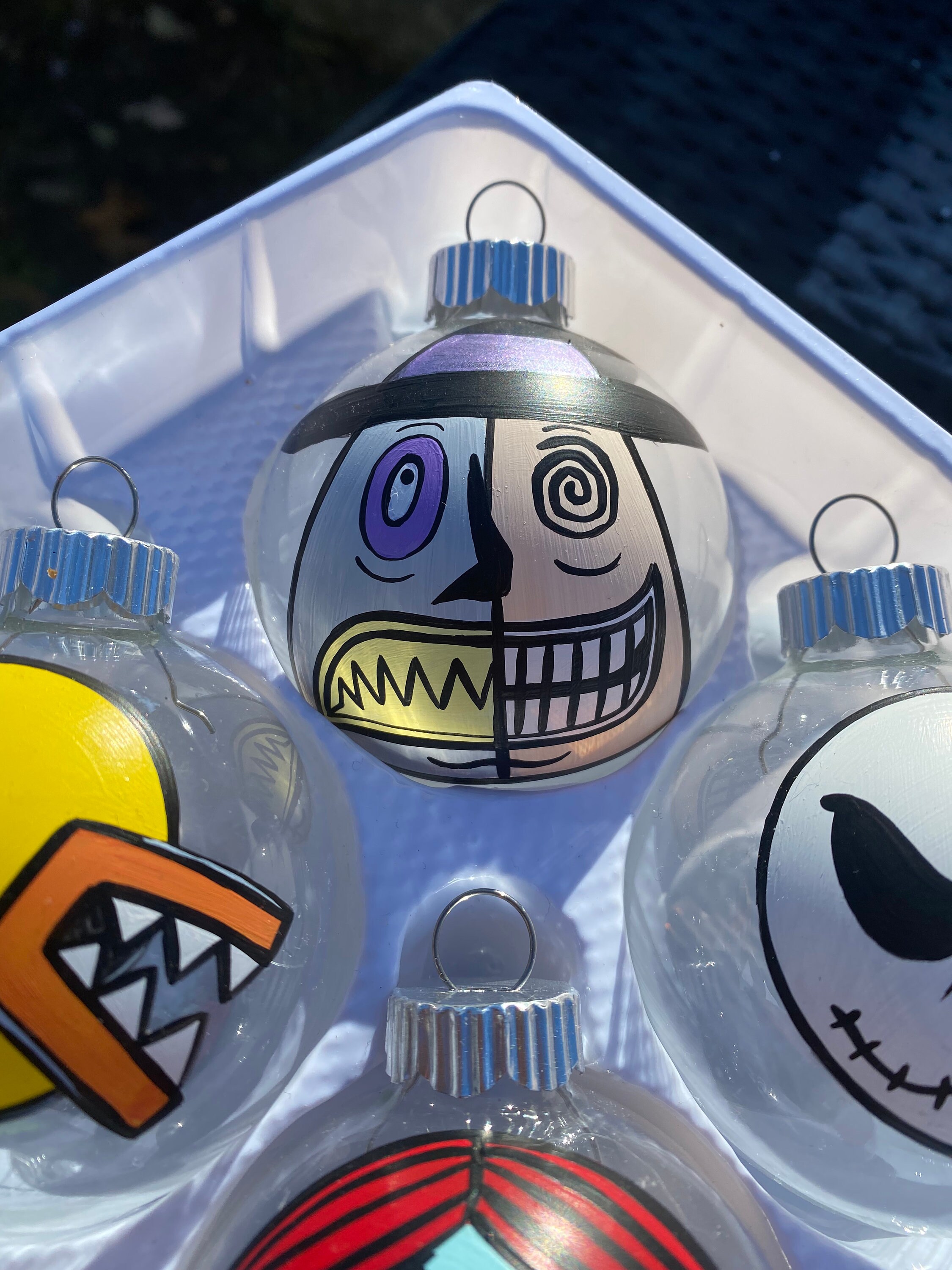 海外購入★ナイトメア・ビフォア・クリスマス オーナメント 7個セット ナイトメアー・ビフォア・クリスマス オーナメントセット