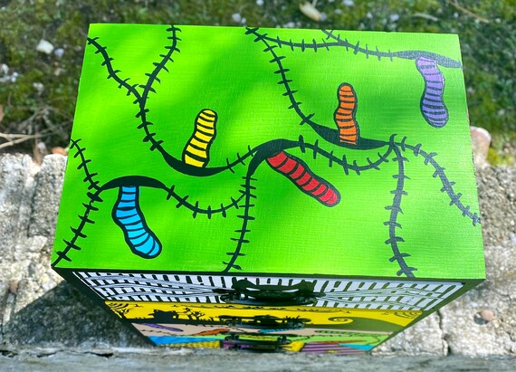 Nightmare Before Christmas Inspired SMALL Wooden Chest With Drawers Version  2 - Etsy Finland