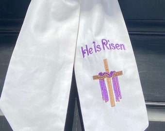 He is Risen Wreath Sash
