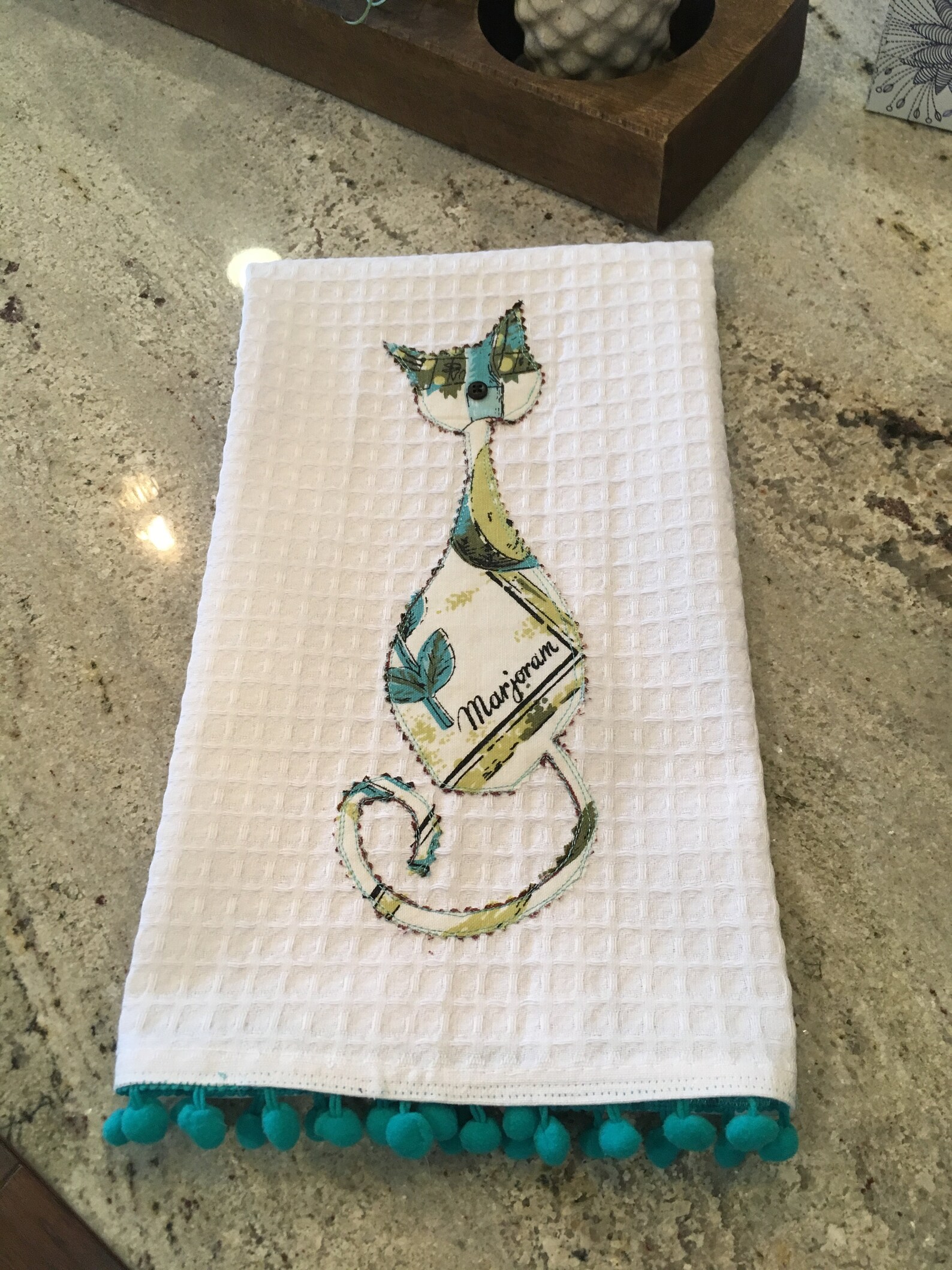 Toalla de cocina decorativa vintage gato | Etsy