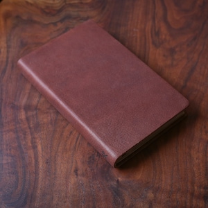 NKJV Handbound Leather Bible - Full Grain - Personalized Thinline Red Letter