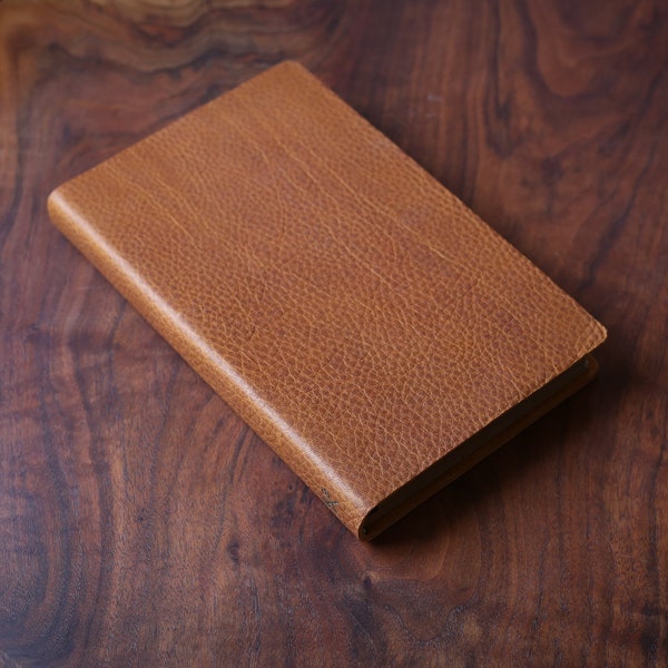 ESV Handbound Leather Bible - Full Grain - Personalized Thinline Red Letter