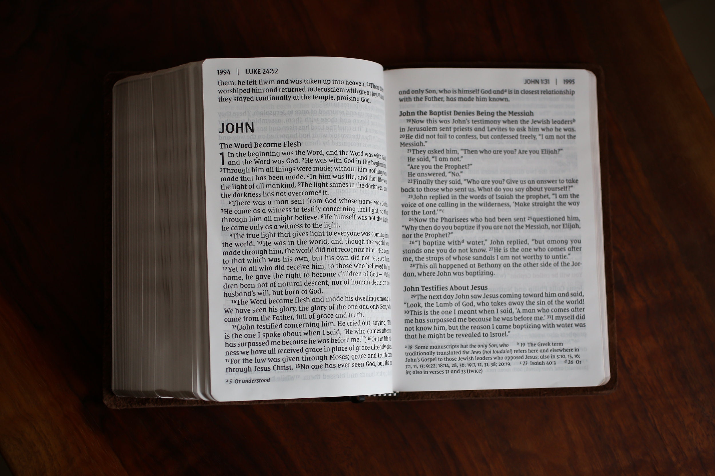 NIV Handbound Large Print Leather Bible | Full Grain, Personalized, Red Letter