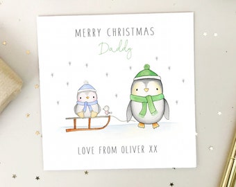 Personalised Daddy Christmas Card - Dad Christmas Card - Christmas Card for Daddy - Christmas card for dad