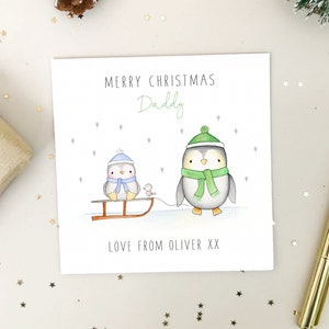 Personalised Daddy Christmas Card - Dad Christmas Card - Christmas Card for Daddy - Christmas card for dad