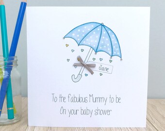 personalised baby shower card handmade personalised baby shower card leaving to have a baby card handmade baby shower card for a boy - Baby Shower Cards personalised baby shower card handmade personalised baby shower card leaving to have a baby card handmade baby shower card for a boy - Baby Shower Cards