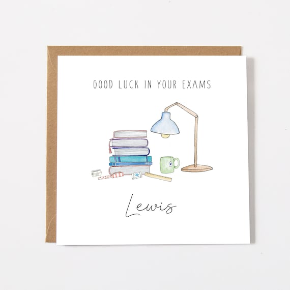 Old English Co. Go Get 'Em Tiger Good Luck Card For Her - Exams A Levels GCSE University Card For Women Men - Good Luck New Job Card For Sister, Daughter, Friend