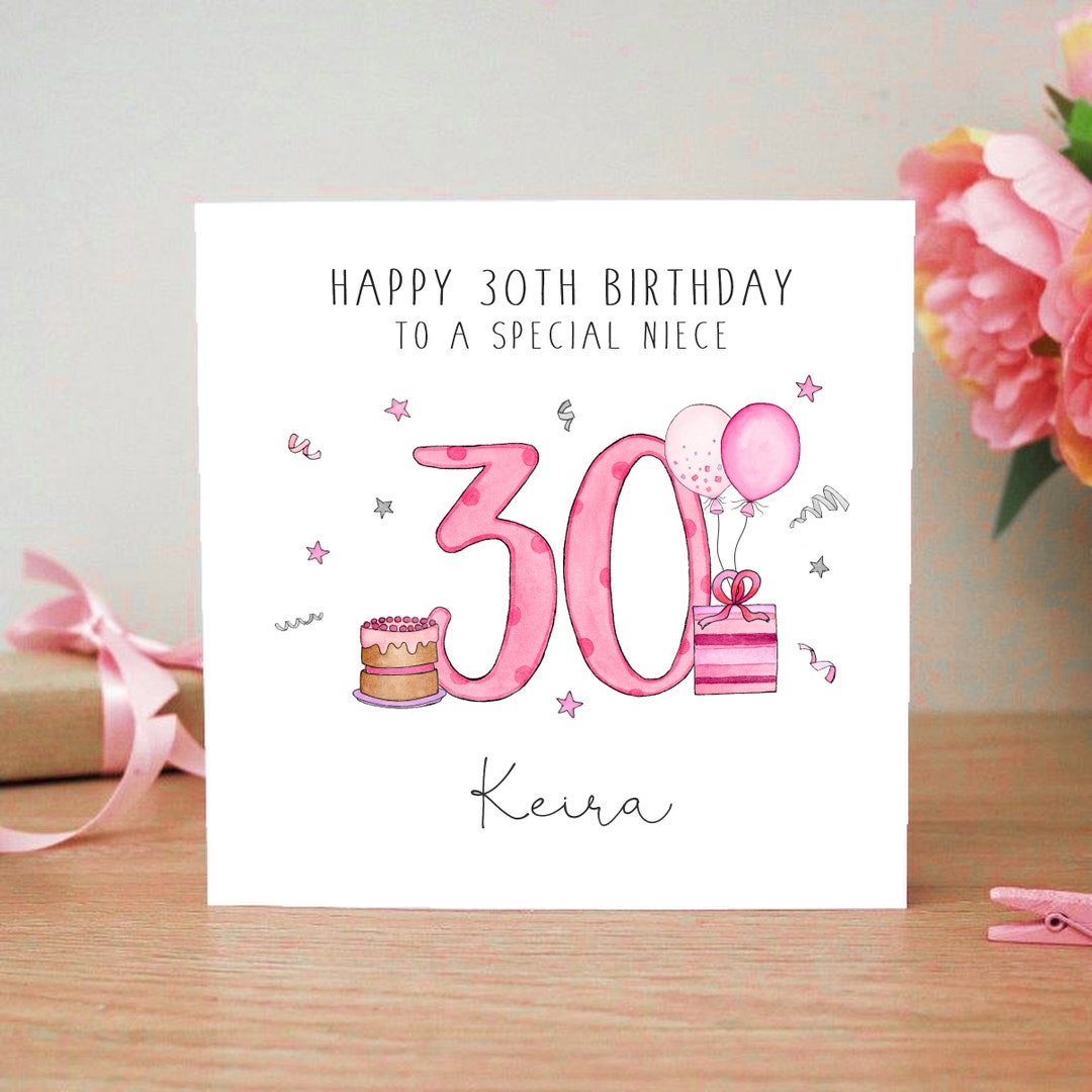 Personalised Birthday Card 18th 21st 30th 40th 50th - Etsy