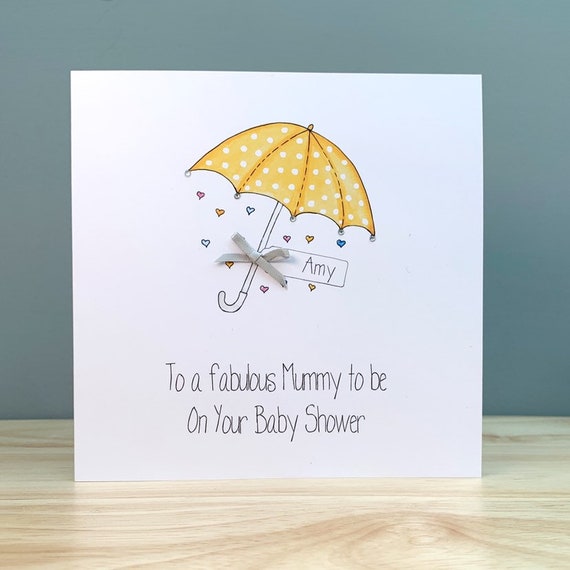 handmade baby shower cards