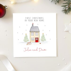 Personalised First Christmas in Your New Home Card - 1st Christmas in