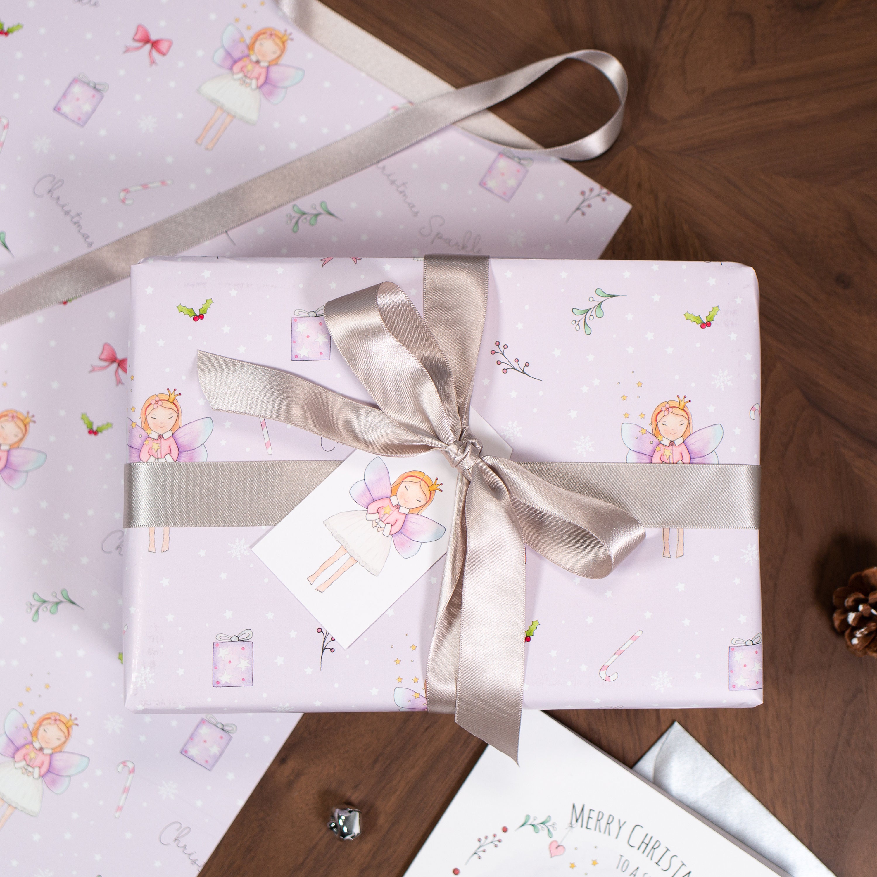 Fairy Christmas Wrapping Paper Christmas Gift Wrap Girls - Etsy UK