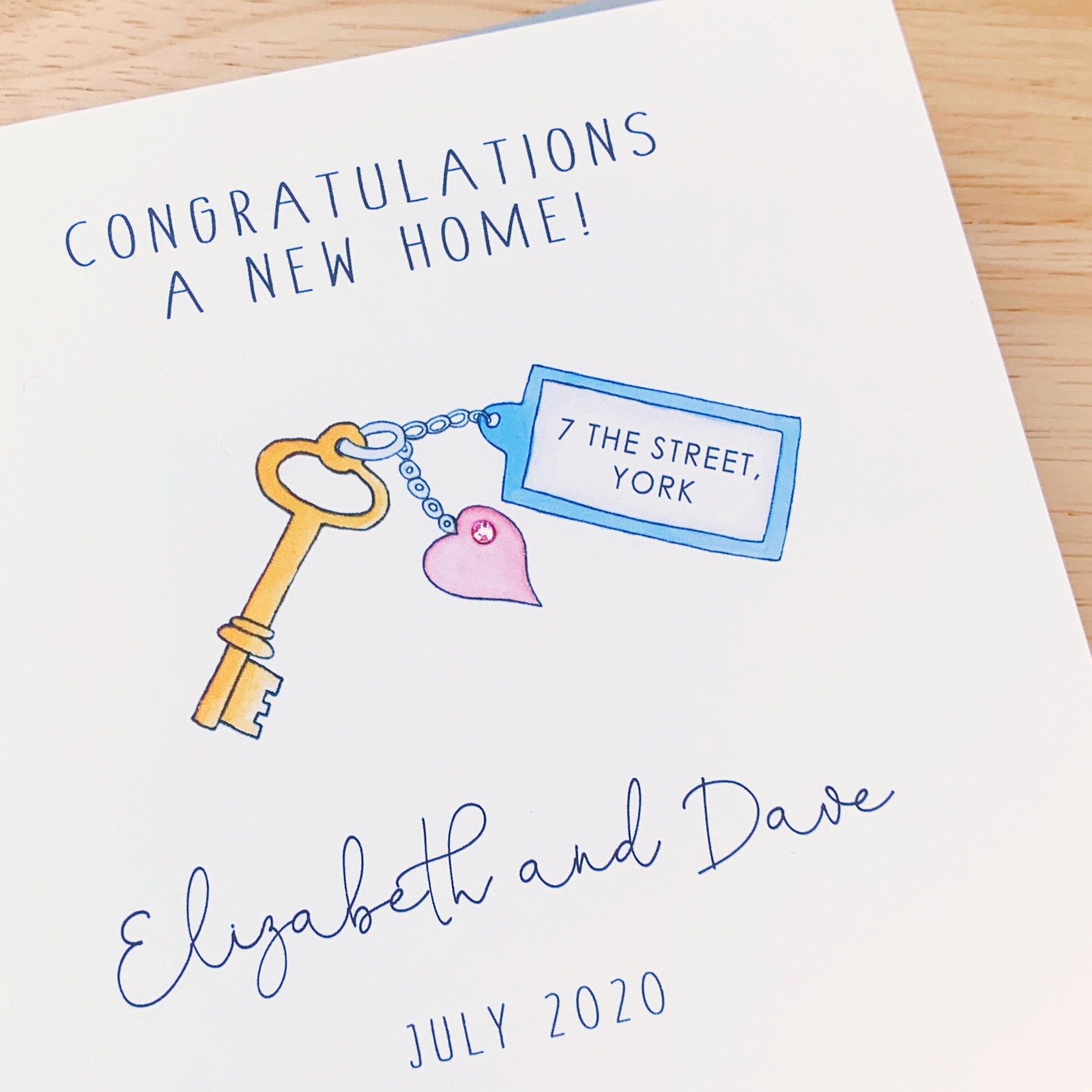 Personalised New Home Card Personalised New House Card | Etsy