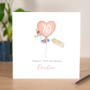 Personalised Birthday Card - 18th - 21st - 30th - 40th - 50th - 60th - 70th
