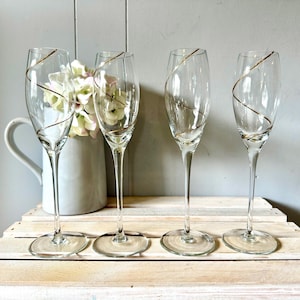 Kosta Boda Champagne Flutes - Etsy
