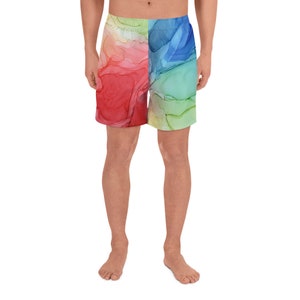 Rainbow Pop Men&#39;s Athletic Shorts