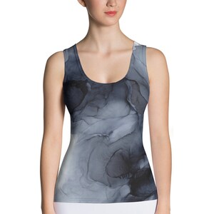 Dark Ripples Damen Bodycon Tank Top