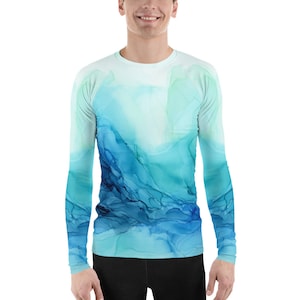Oceana Men&#39;s Rash Guard, UPF 50+ SUN PROTECTION Shirt, Fishing Shirt, Swimwear, Performance Shirts, Athletic Shirt, Long Sleeve Tee