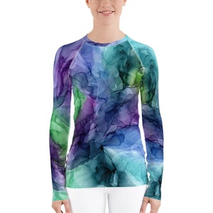 Chroma Women&#39;s Rash Guard, UPF 50+ SUN PROTECTION Shirt, Fishing Shirt, Swimwear, Performance Shirts, Athletic Shirt, Long Sleeve Tee