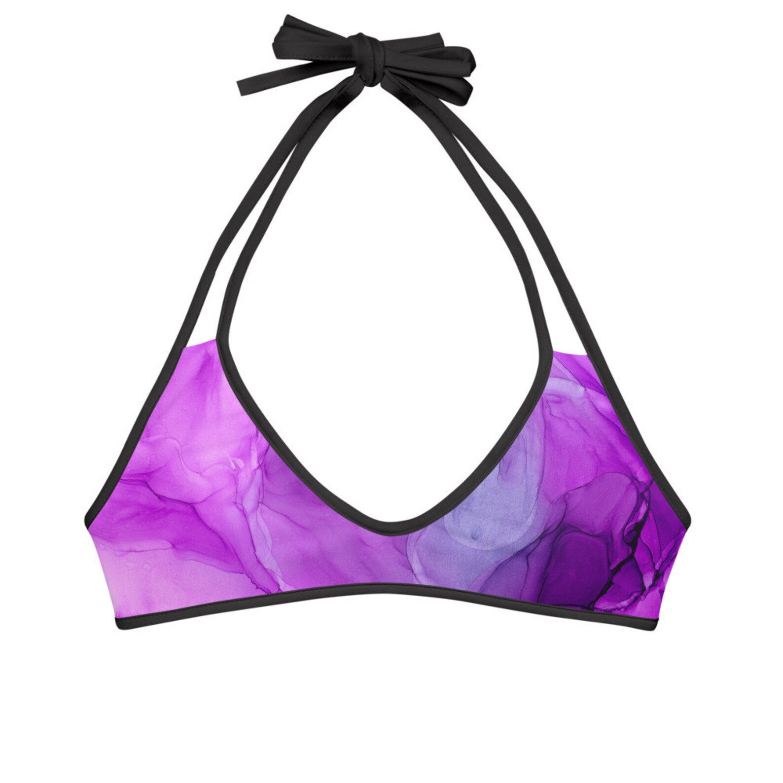 Purple Power Reversible Bikini Top - Etsy UK