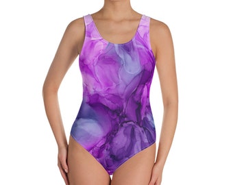 Purple Power One-Piece Swimsuit
