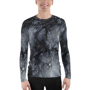 Constellation Men&#39;s Rash Guard, UPF 50+ SUN PROTECTION Shirt, Fishing Shirt, Swimwear, Performance Shirts, Athletic Shirt, Long Sleeve Tee