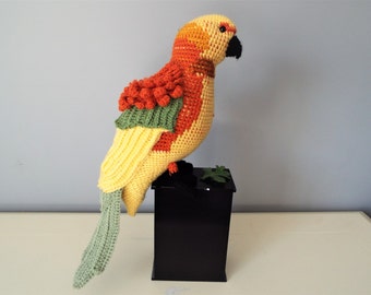 green cheek conure plush