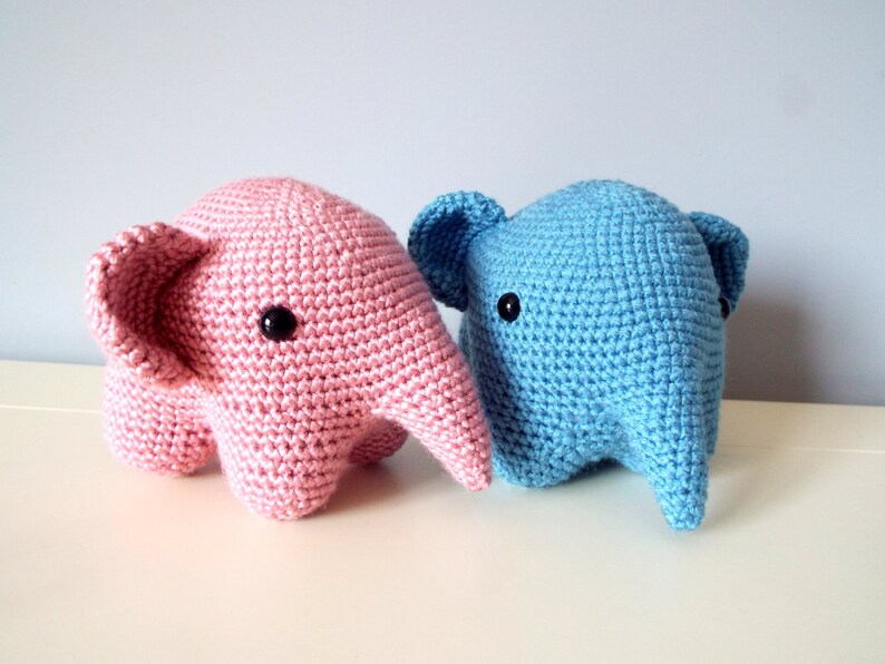 Happy Threads Handcrafted Amigurumi Soft Toy- Elephant