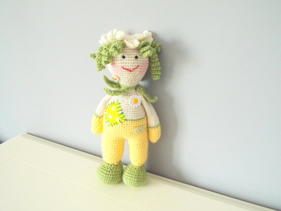 Handmade crochet doll toy Natural Baby Product doll Home decor Kids toys Amigurumi Knitted art doll Stuffed crochet toy Gift for girl
