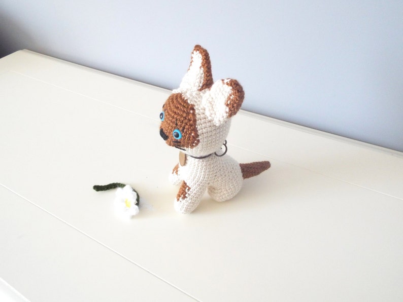 Crochet kitten toy doll Cat puppy Stuffed animals Amigurumi puppy cat Kids toys Baby toys Gift ideas Home decor Crochet dolls White kitten image 5