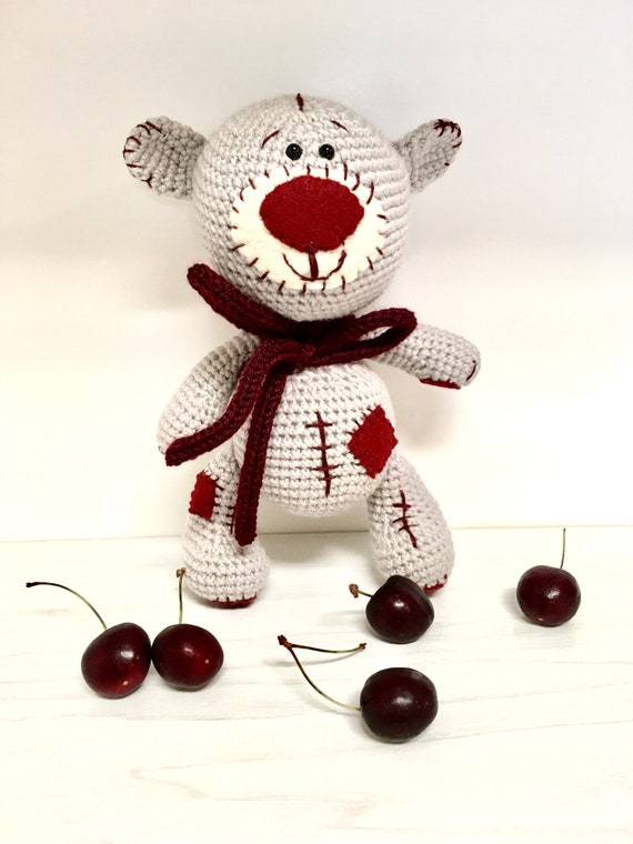 Crochet Cherry Teddy Bear Old Fashioned Teddy Kids Gifts Ideas 