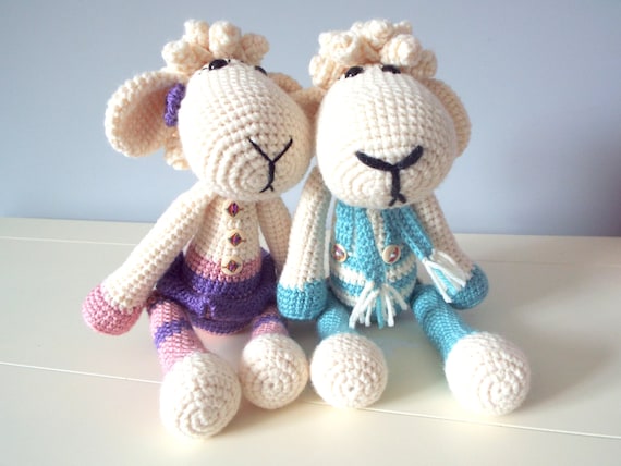 Crochet lamb sheep Amigurumi Stuffed animal Home decor Kids toys Crochet art dolls Gifts Toys Baby shower Collectible doll Made to order