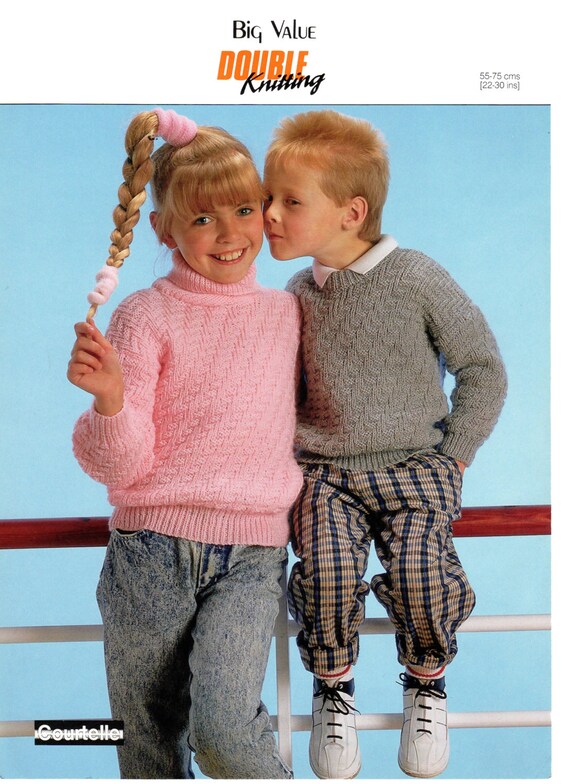 Patterns Christmas winter kids cardigan jumper knitting ...