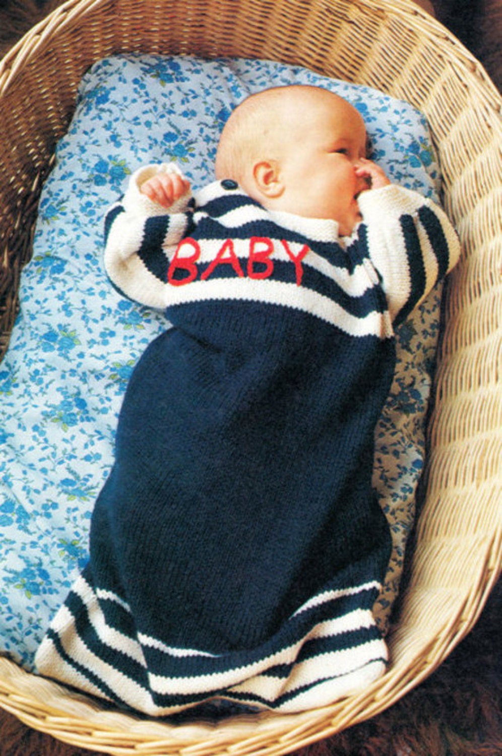 Baby Sleeping Bag Dk Knitting Pattern 99p Pdf Etsy